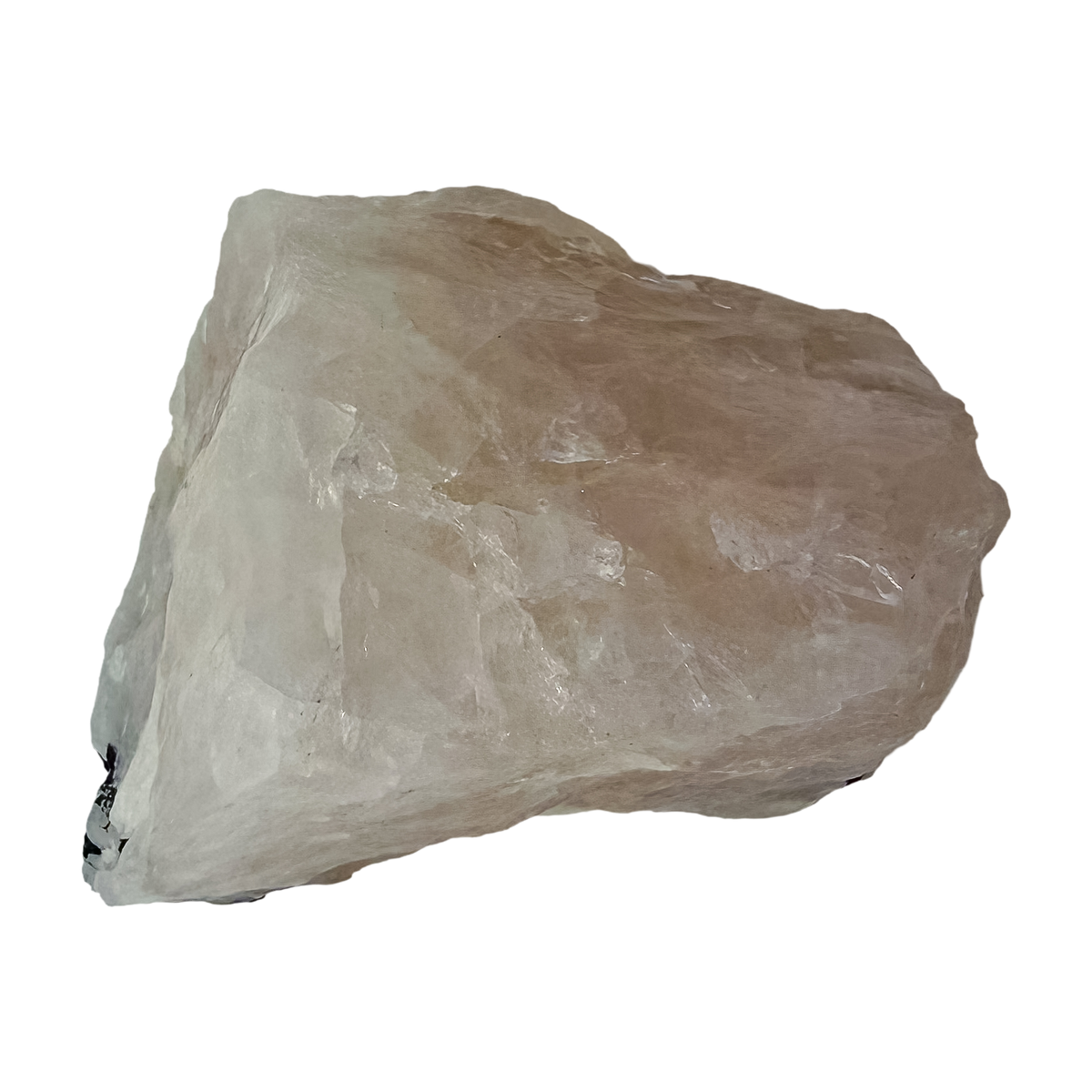 Back of the deep pink chunk, showing the natural break surface, 2.28 inches