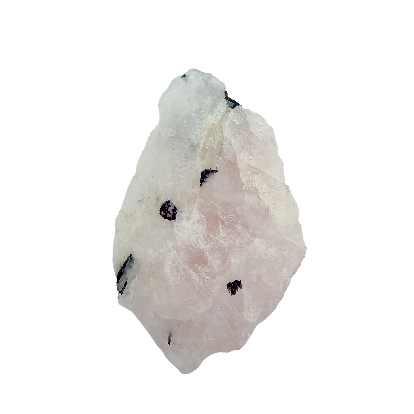 Rear view of the longest of the lot, largely pink quartz at 159 g