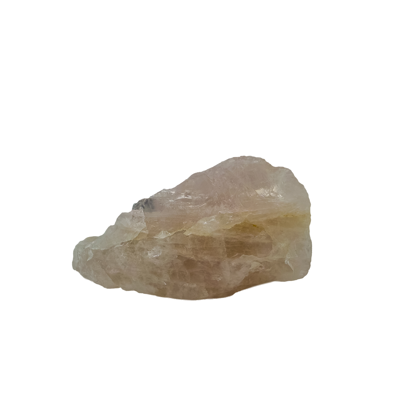 Rose quartz threaded with black tourmaline, the long tourmaline vein, 3.30 by 1.70 inches from Minas Gerais