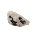 Reverse face of the long tourmaline vein, 141 g of rose quartz with tourmaline