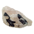 Reverse face of the long tourmaline vein, 141 g of rose quartz with tourmaline