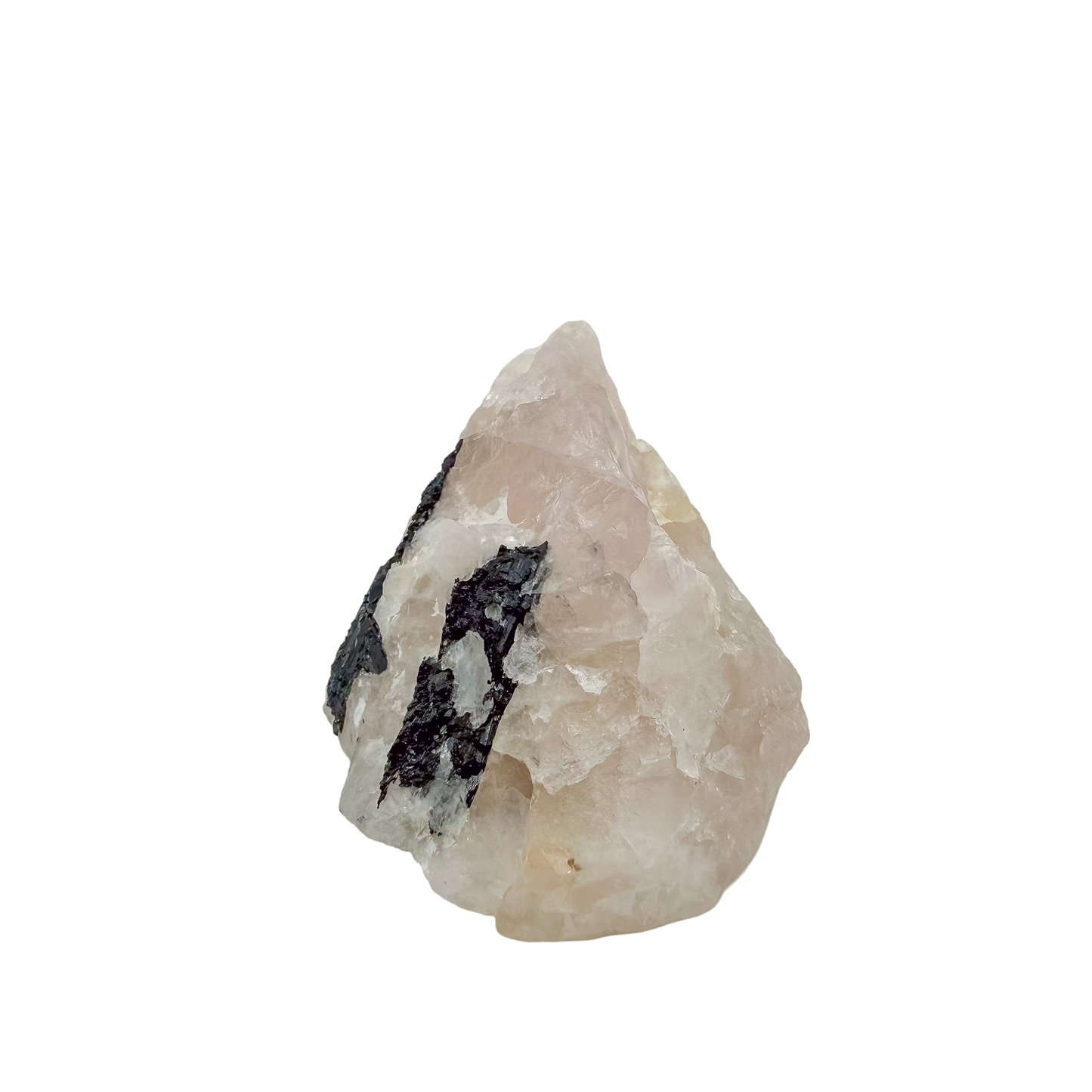 Close detail of black schorl blades in the long tourmaline vein, 141 g