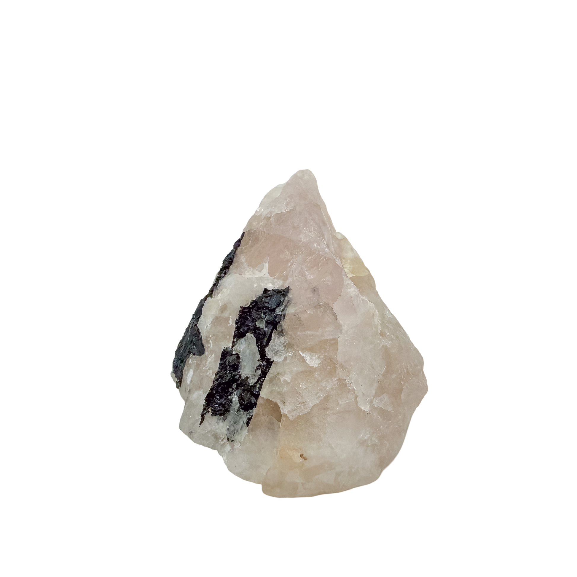 Close detail of black schorl blades in the long tourmaline vein, 141 g