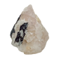 Close detail of black schorl blades in the long tourmaline vein, 141 g