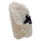 Macro of the tourmaline and quartz intergrowth on the tapered pink piece, 3.08 inches