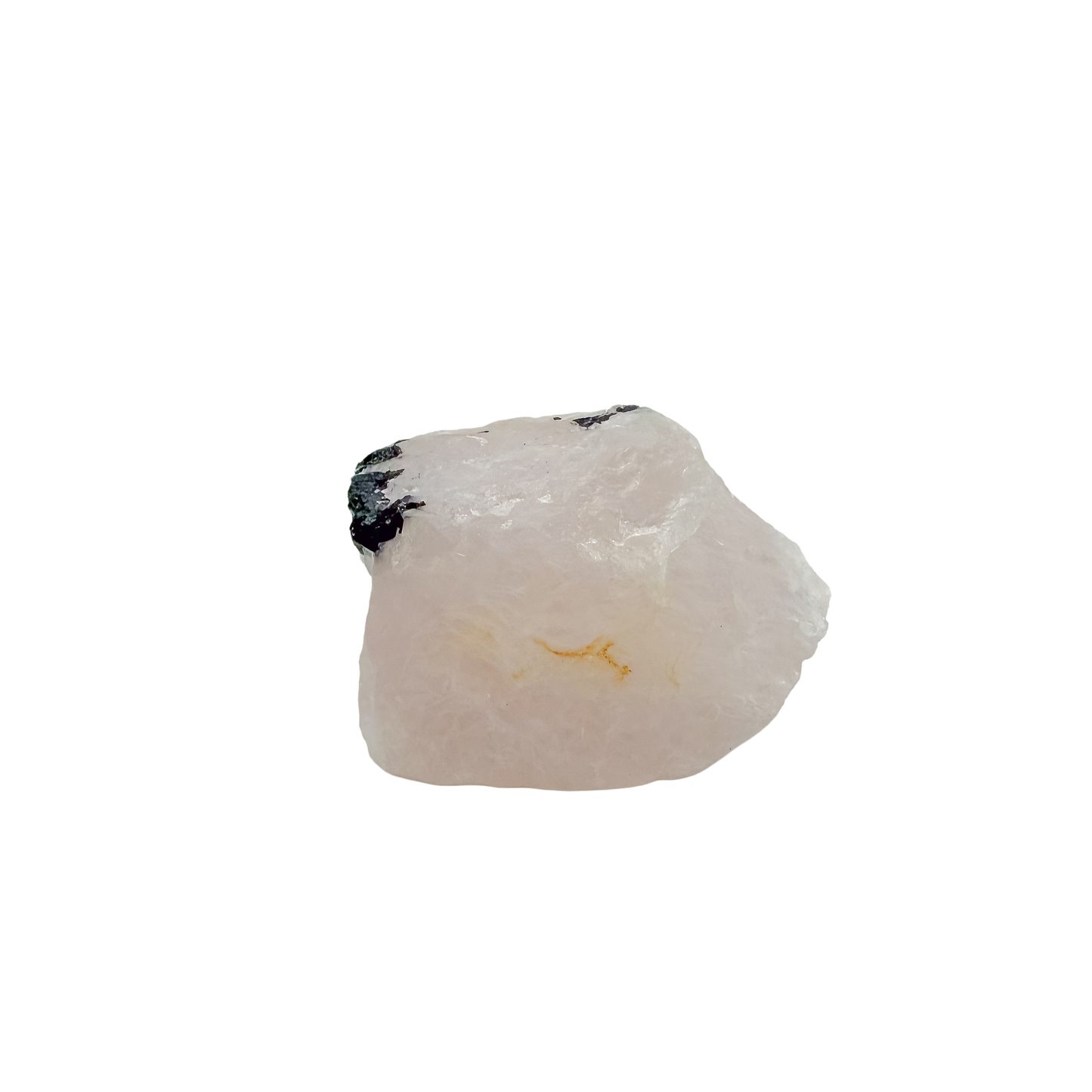 Rotated view of the wide pink face, a 224 g Minas Gerais specimen