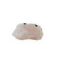 A 224 g pink quartz laced with dark tourmaline blades, the wide pink face