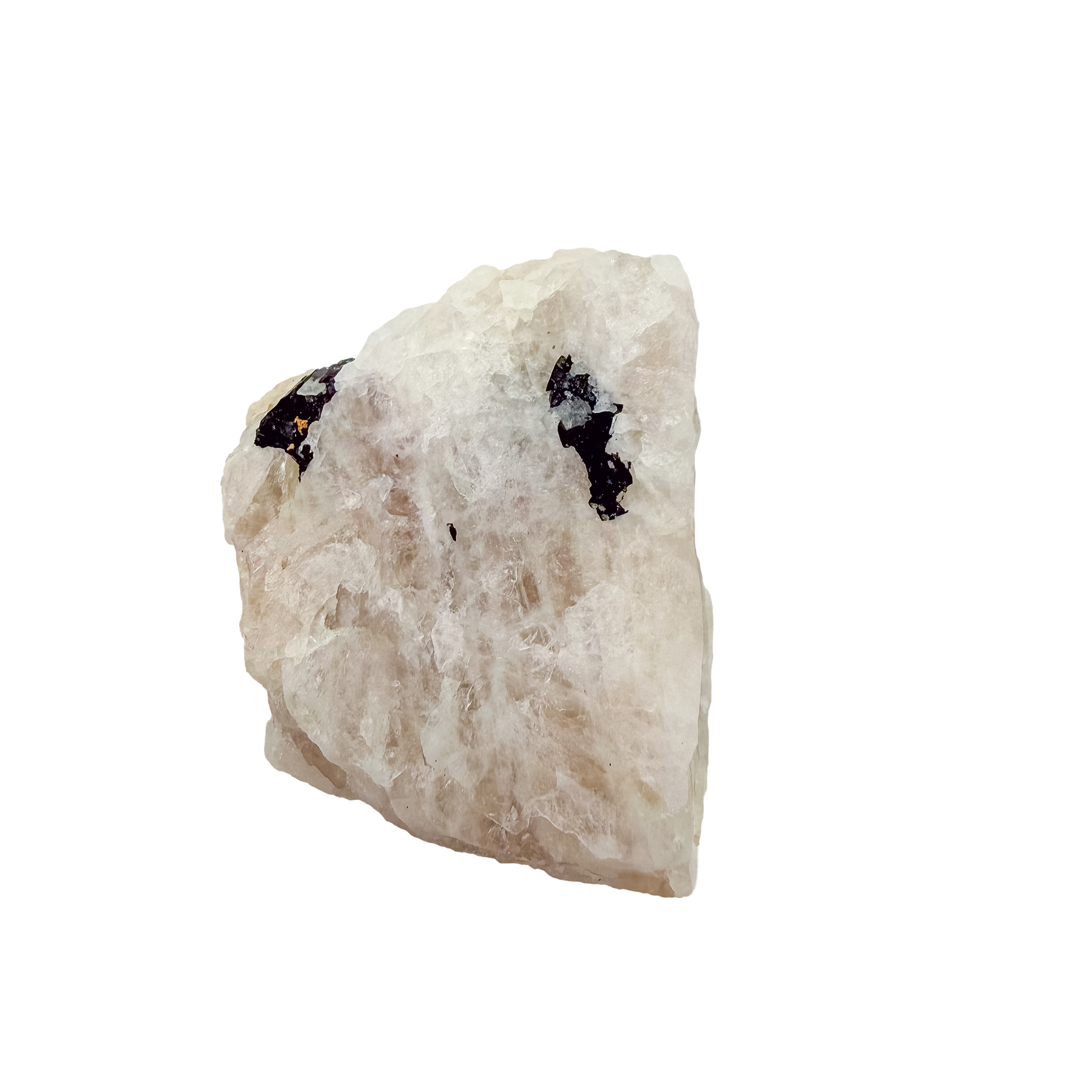 Close detail of black schorl blades in the heaviest of the lot, 314 g
