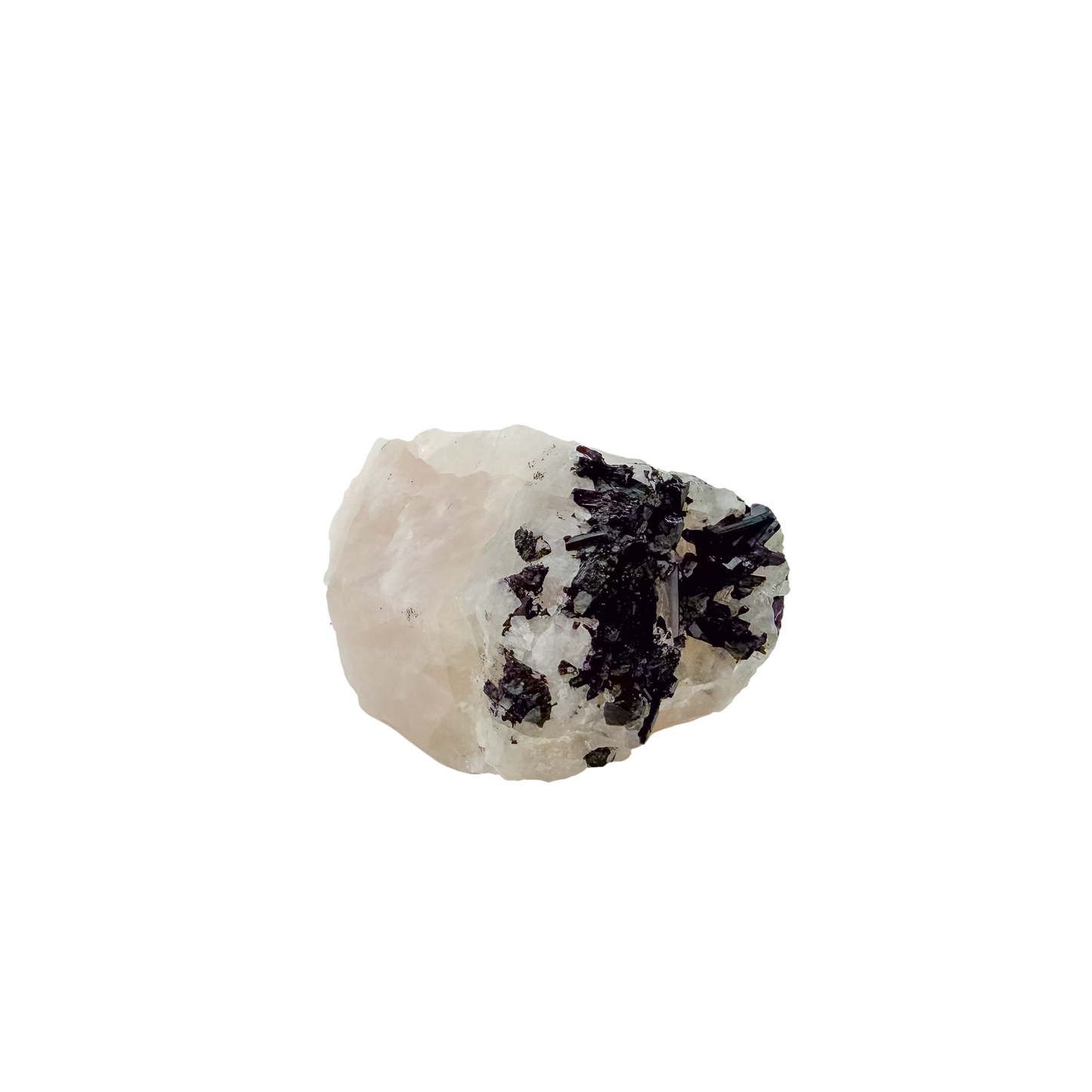 Rear view of the large pink block, largely pink quartz at 290 g