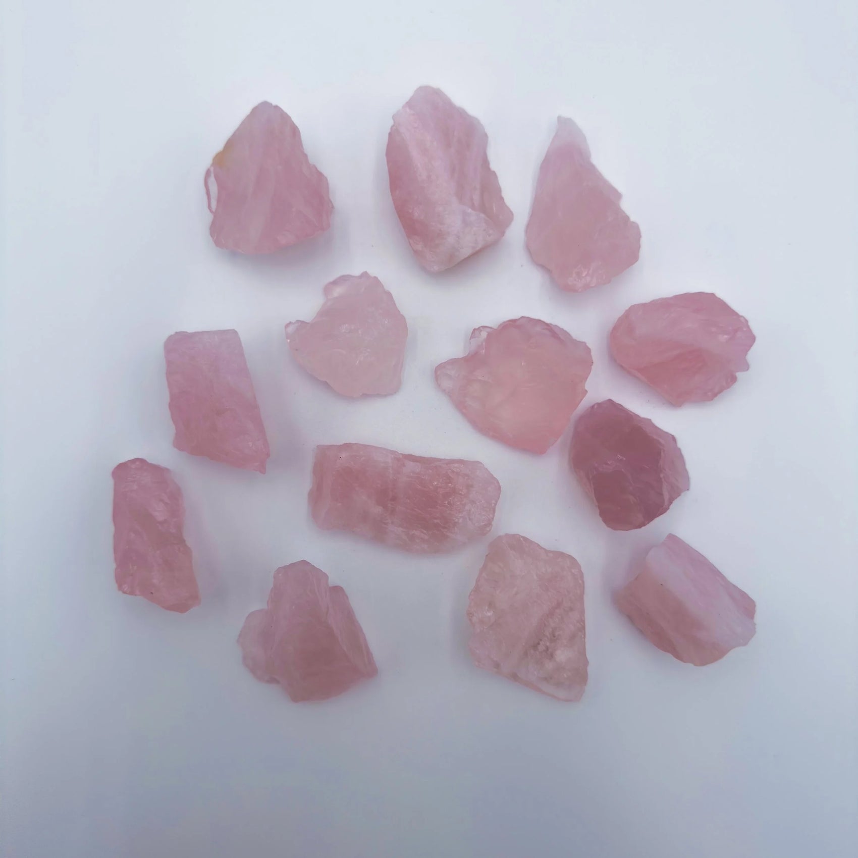 Rose Quartz raw crystal in Pink tones, ethically sourced from Brazil for Emotional Healing and Stress Relief