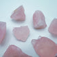 Base detail of Grade AA Rose Quartz raw
