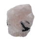 Rose Quartz with Black Tourmaline Brazil — detail view 4