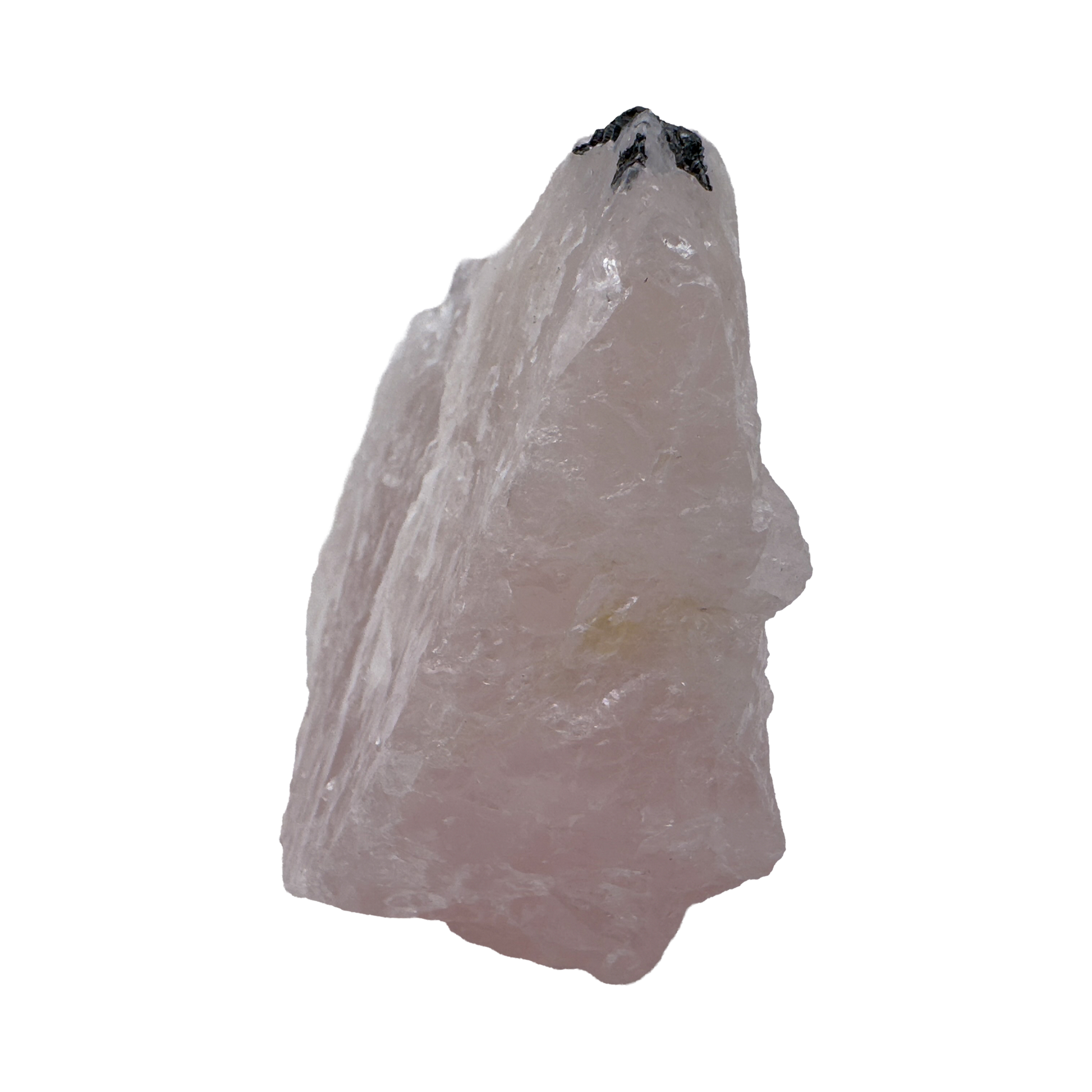 Rose Quartz with Black Tourmaline Brazil — detail view 4