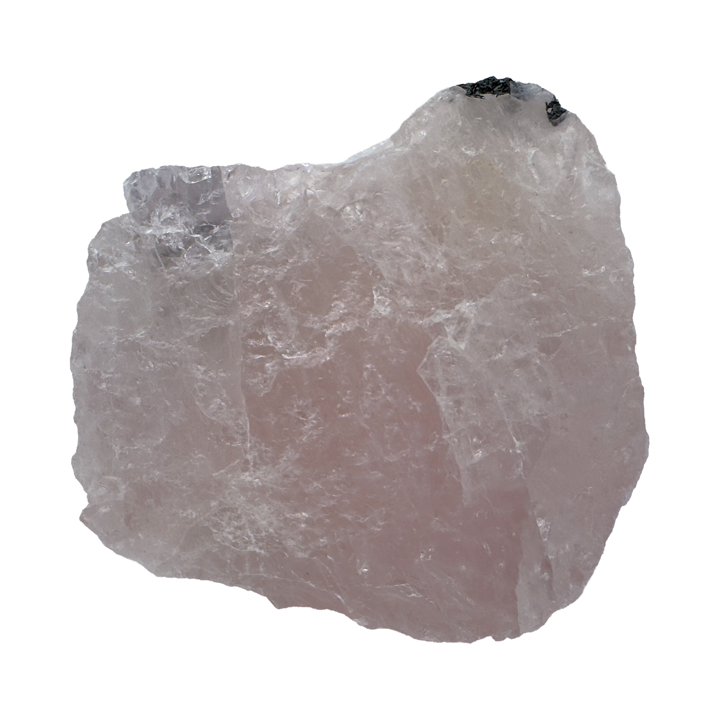 Rose Quartz with Black Tourmaline Brazil — detail view 5