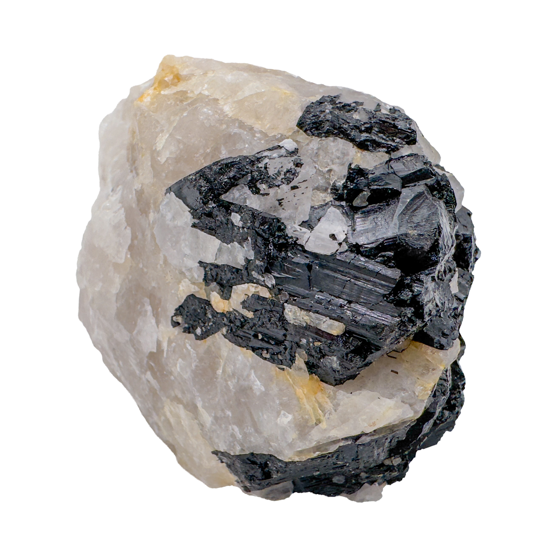 Rose Quartz with Black Tourmaline Brazil — detail view 3