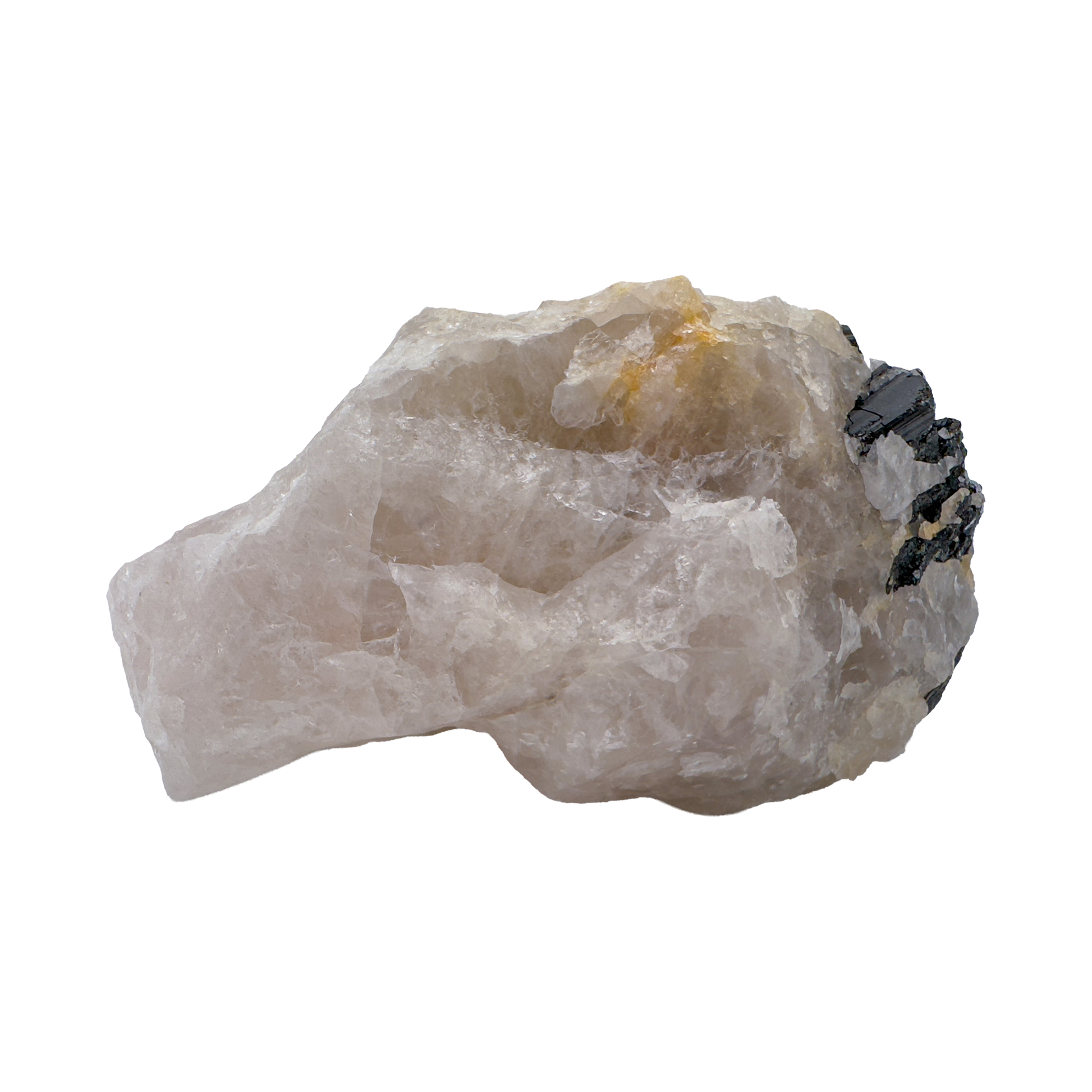 Rose Quartz with Black Tourmaline Brazil — detail view 4