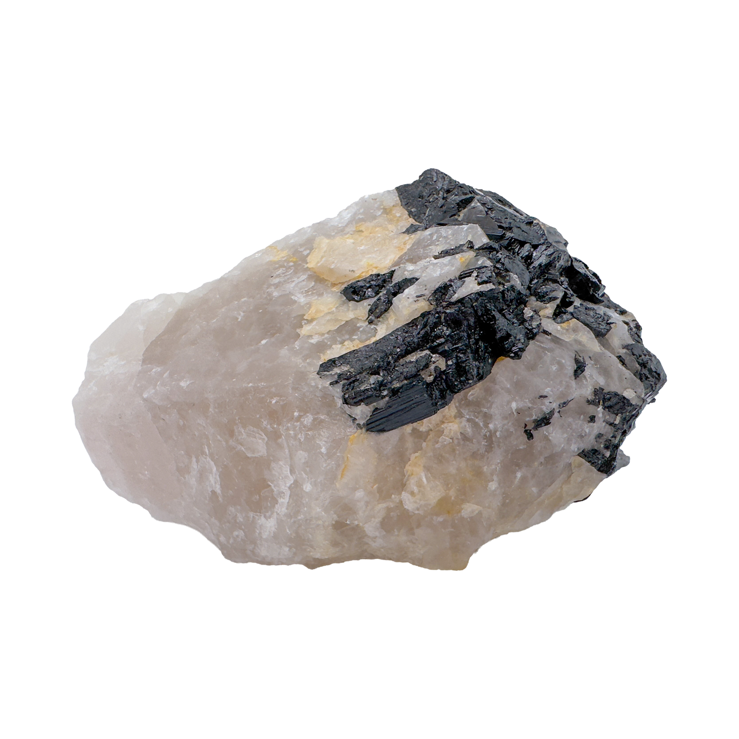 Rose Quartz with Black Tourmaline Brazil — detail view 5