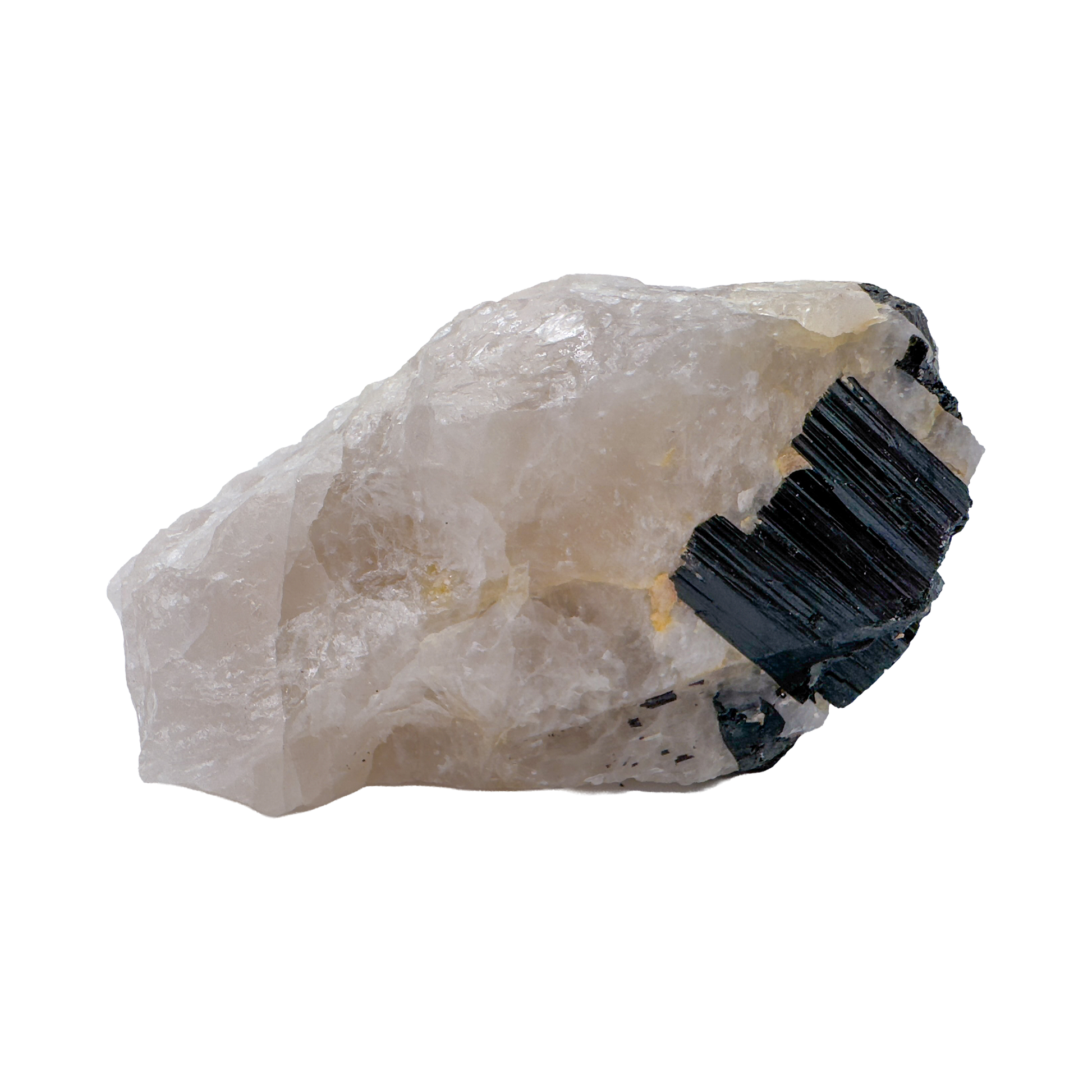 Rose Quartz with Black Tourmaline Brazil — detail view 6