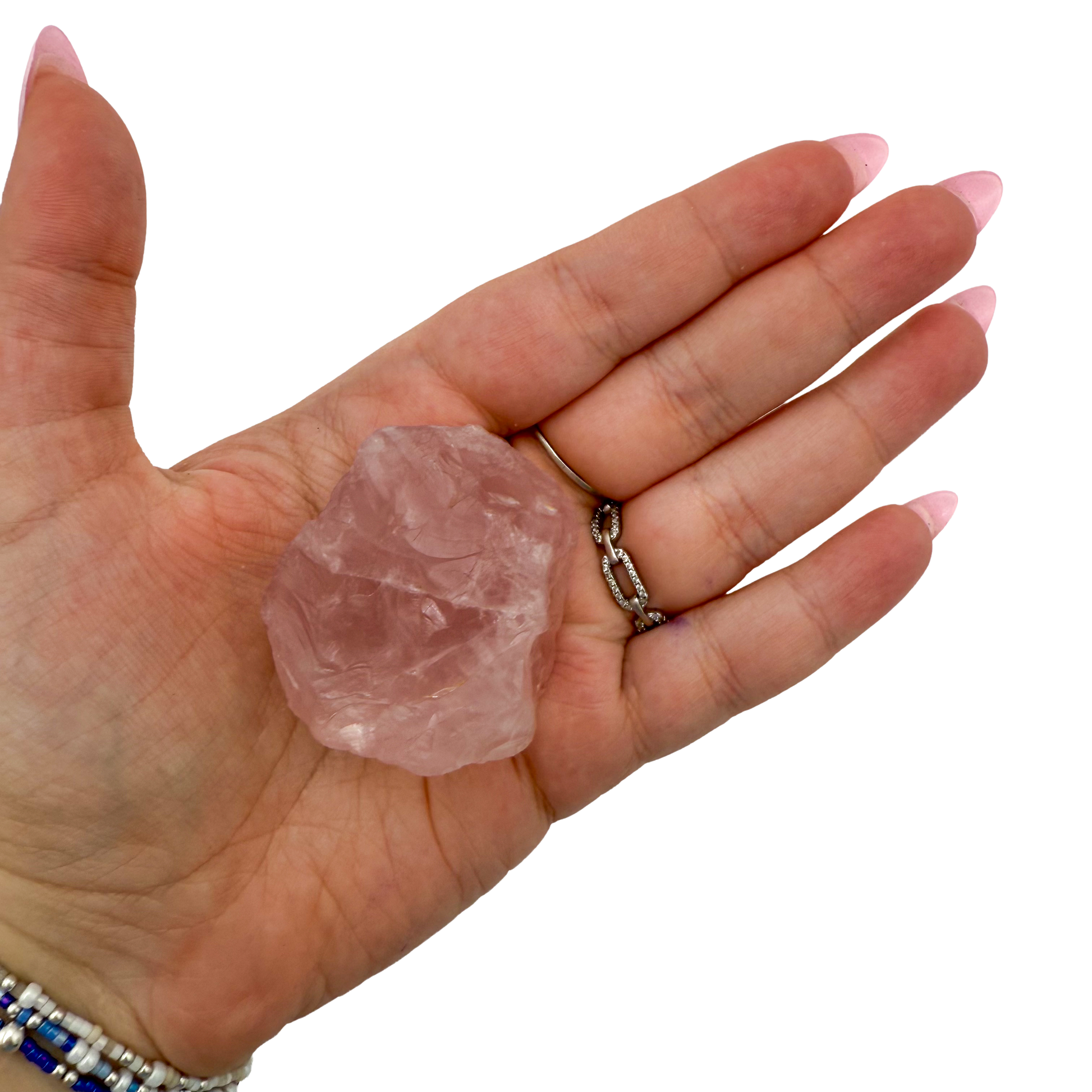 Rose Quartz collector specimen from Madagascar, alternate view