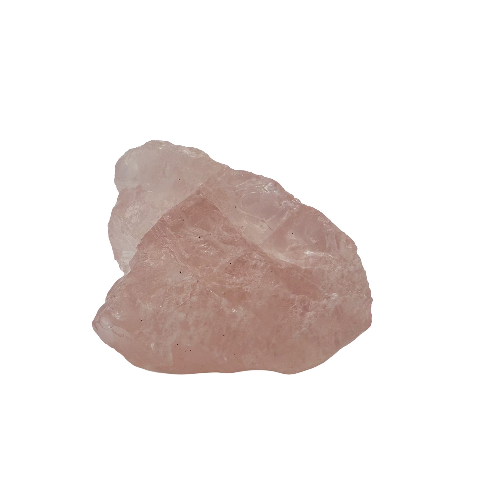 Collector grade Rose Quartz raw crystal specimen from Alaotra-Mangoro, Madagascar, uncut blush pink stone