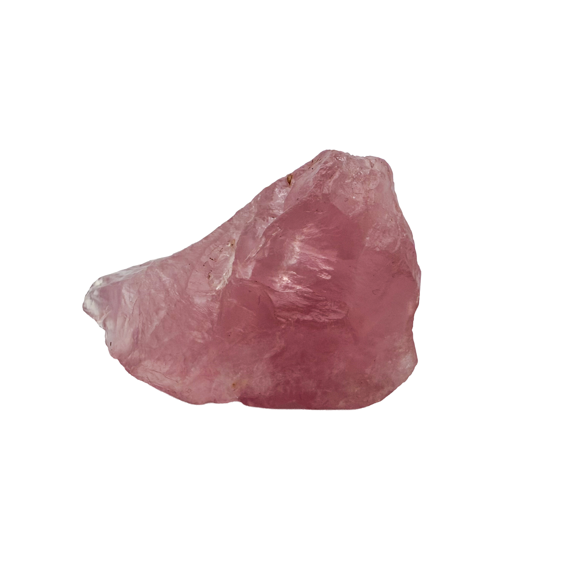 Collector grade Rose Quartz raw crystal specimen from Alaotra-Mangoro, Madagascar, uncut blush pink stone