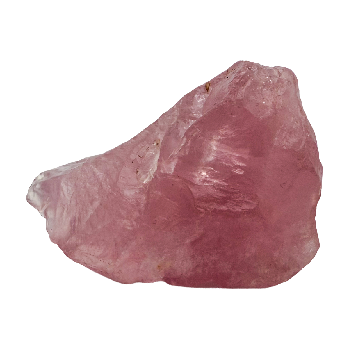 Collector grade Rose Quartz raw crystal specimen from Alaotra-Mangoro, Madagascar, uncut blush pink stone