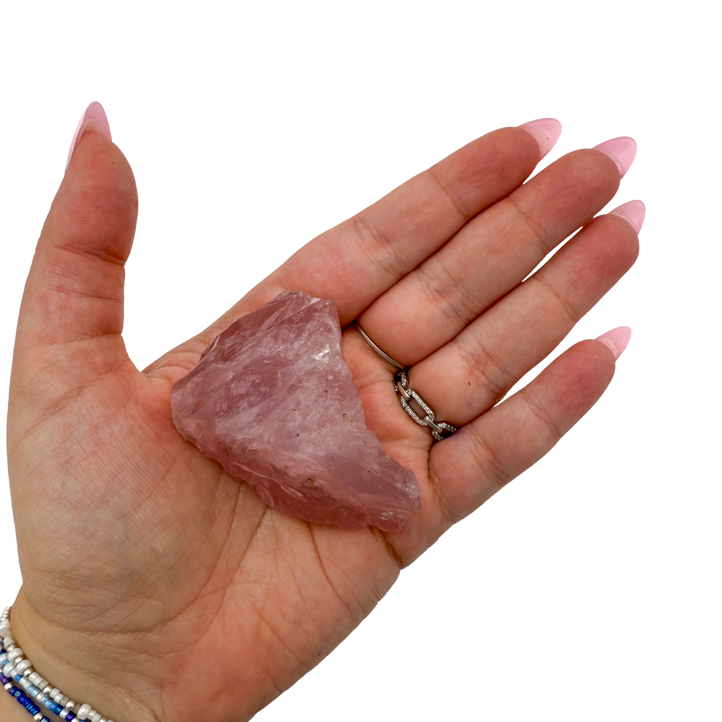 Rose Quartz collector specimen from Madagascar, alternate view