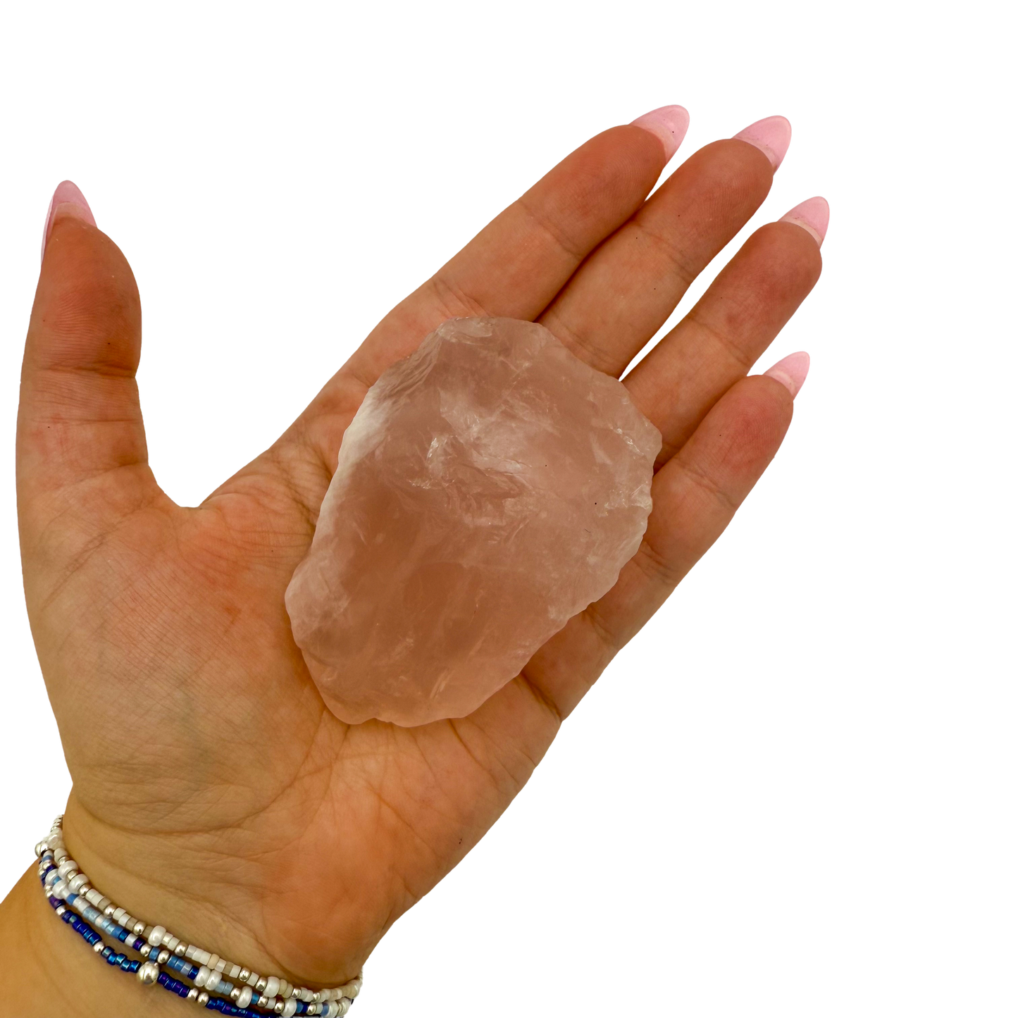Rose Quartz collector specimen from Madagascar, alternate view