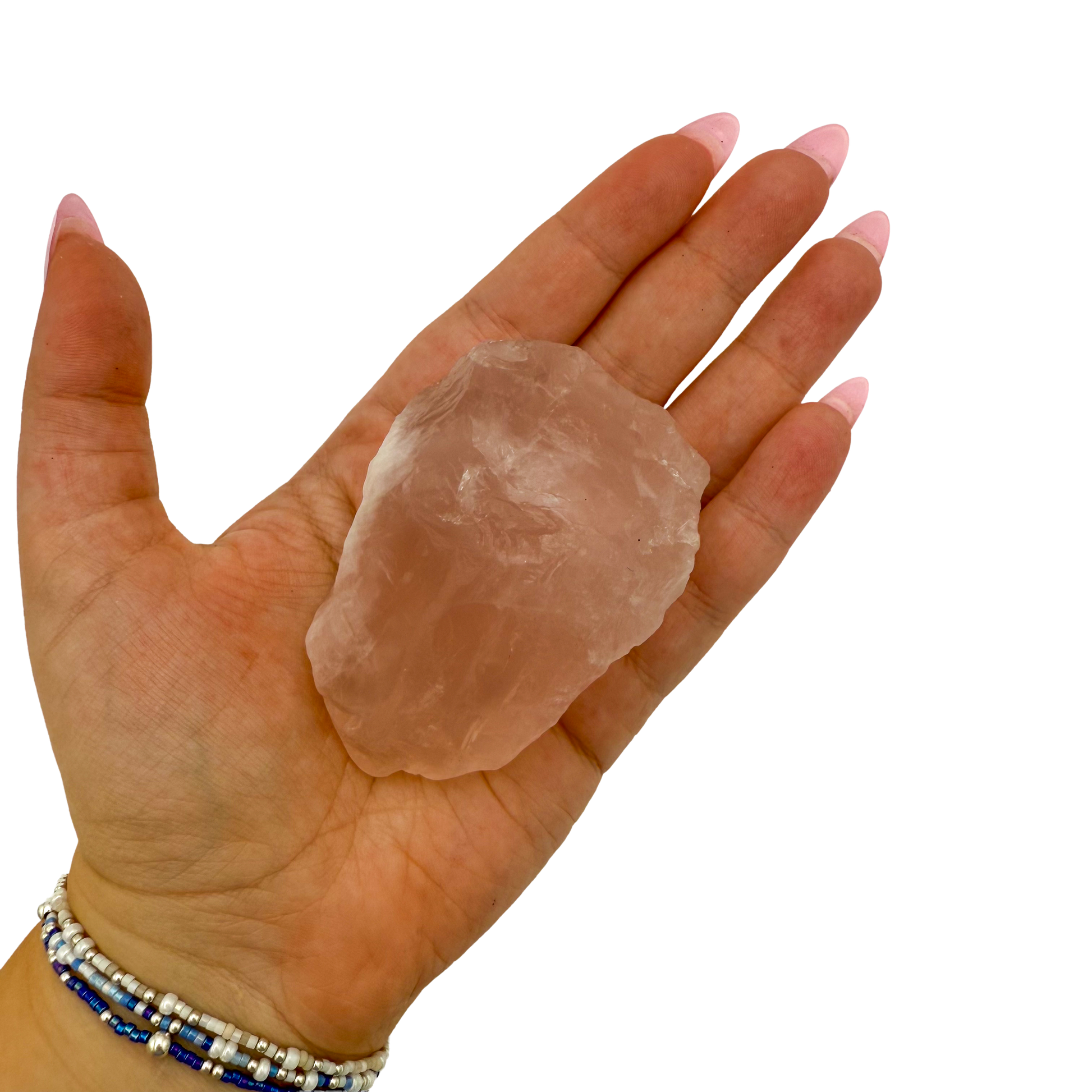 Rose Quartz collector specimen from Madagascar, alternate view
