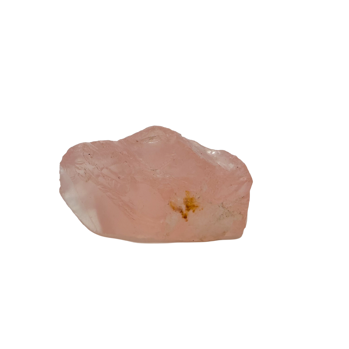 Collector grade Rose Quartz raw crystal specimen from Alaotra-Mangoro, Madagascar, uncut blush pink stone