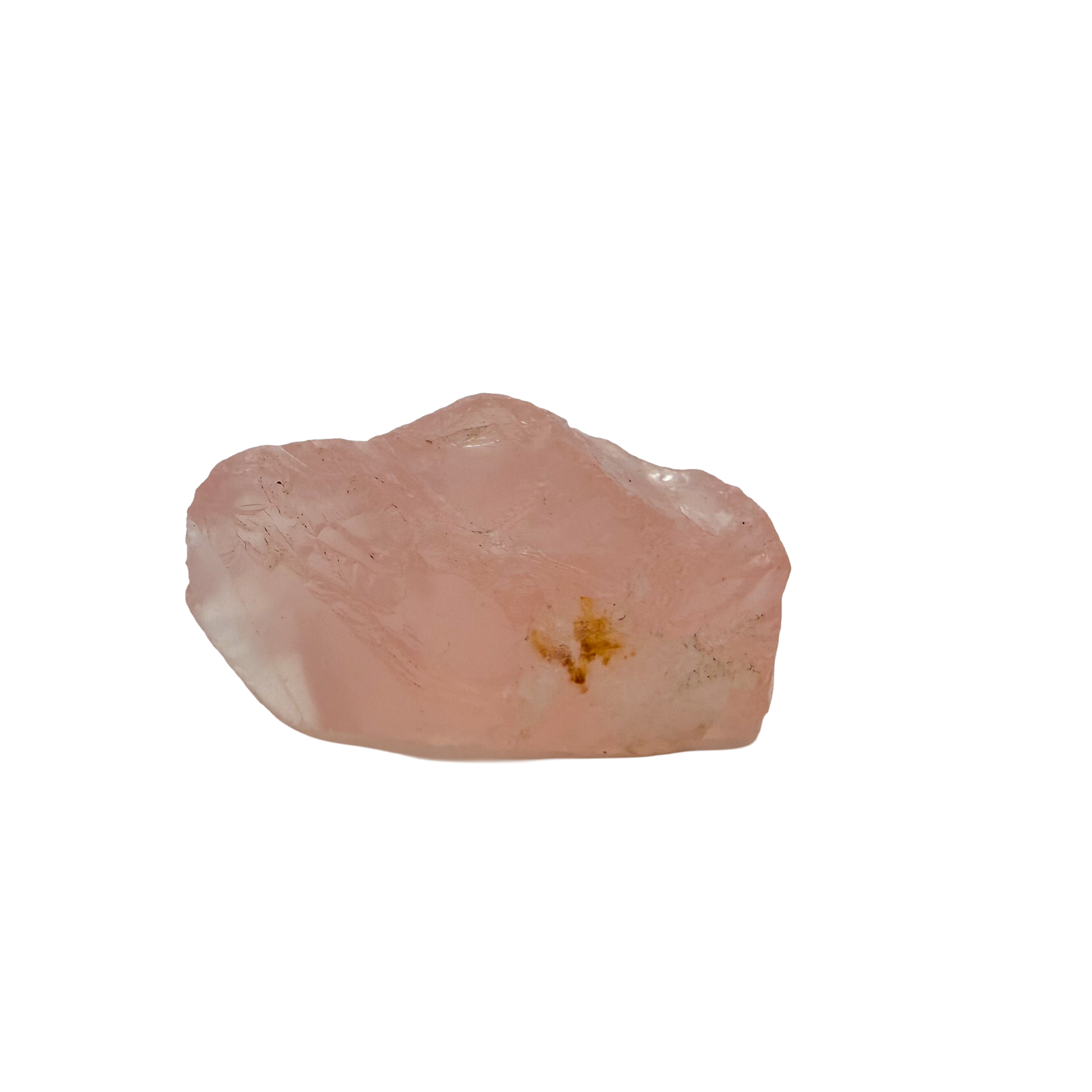 Collector grade Rose Quartz raw crystal specimen from Alaotra-Mangoro, Madagascar, uncut blush pink stone