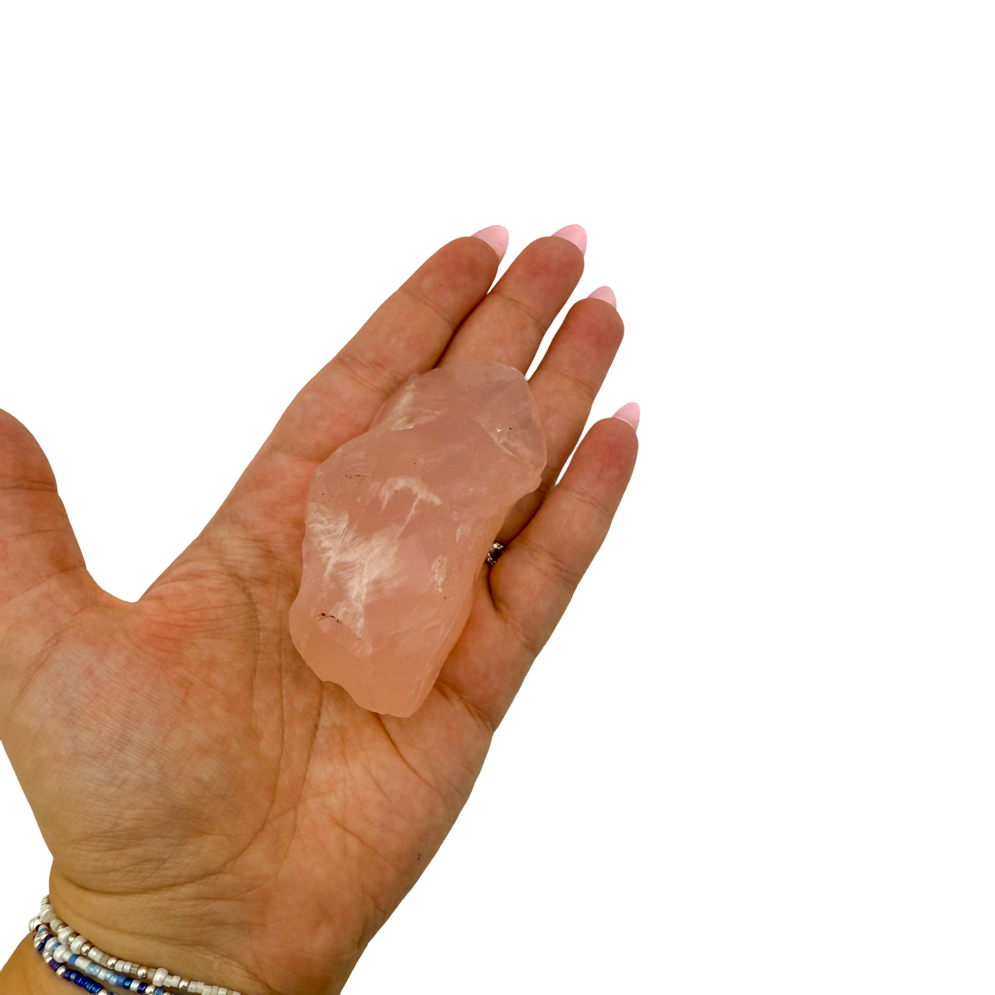Rose Quartz collector specimen from Madagascar, alternate view
