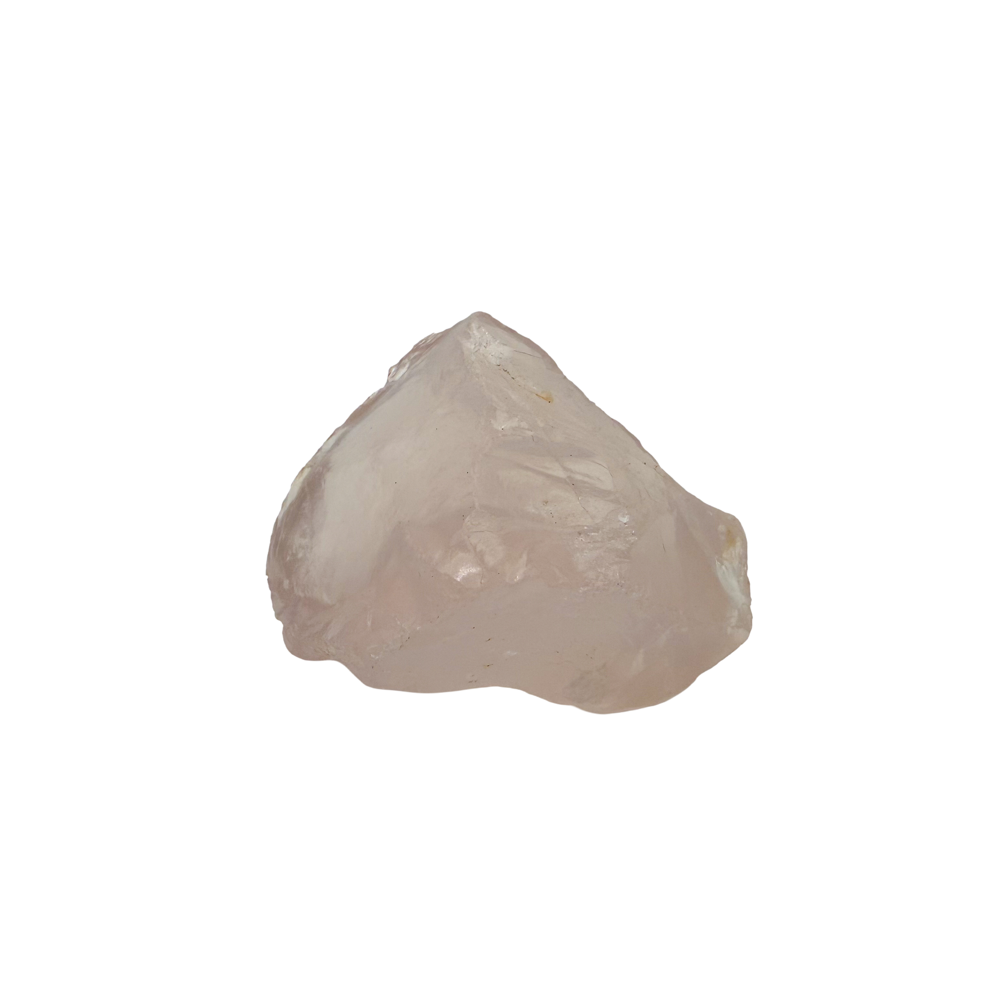 Collector grade Rose Quartz raw crystal specimen from Alaotra-Mangoro, Madagascar, uncut blush pink stone