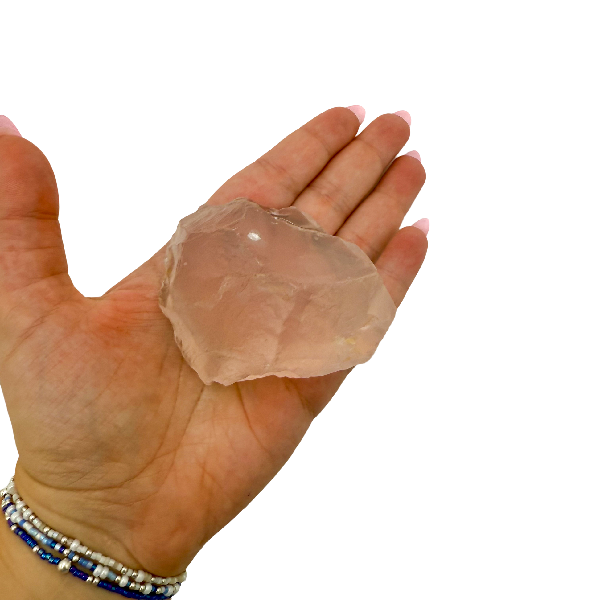 Rose Quartz collector specimen from Madagascar, alternate view