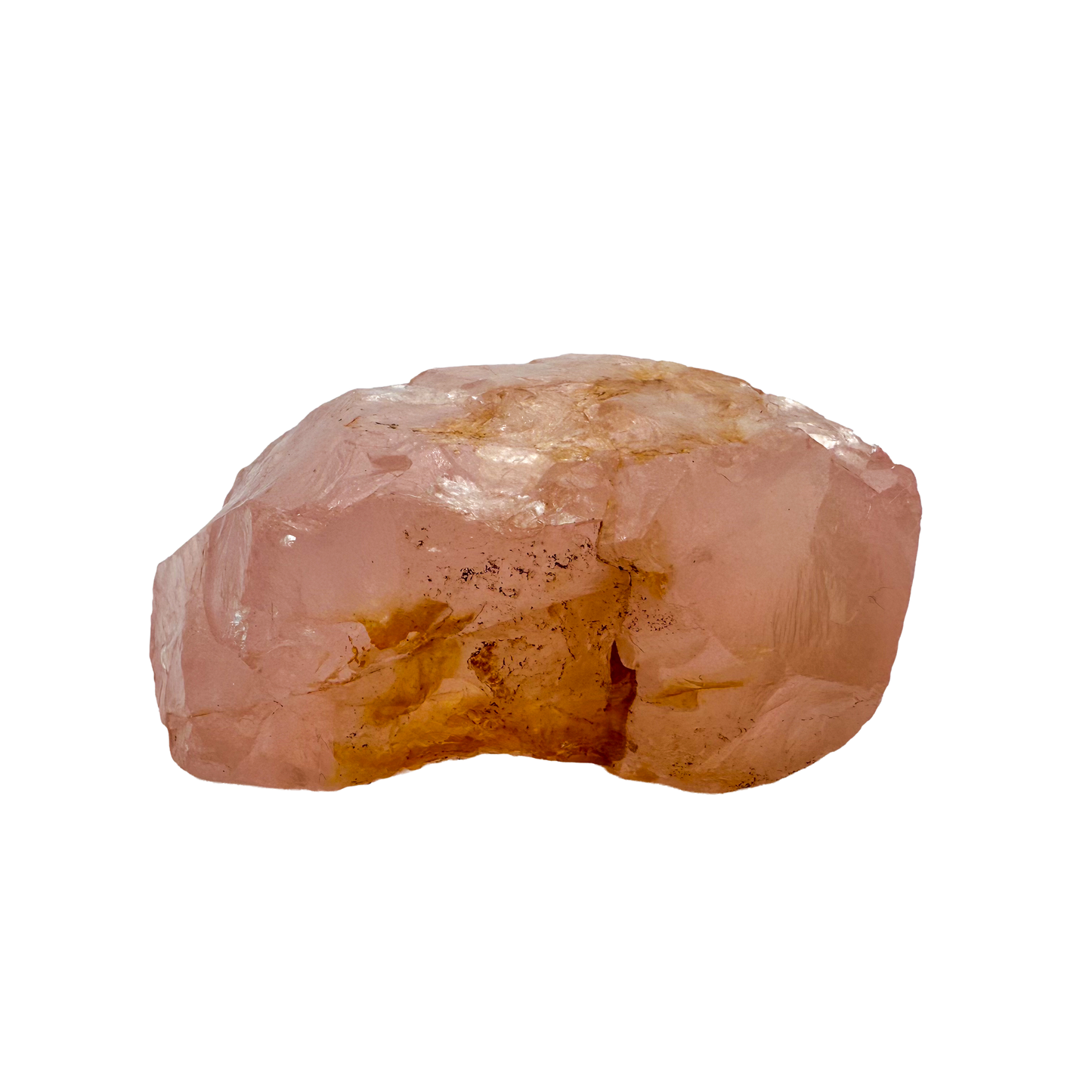 Collector grade Rose Quartz raw crystal specimen from Alaotra-Mangoro, Madagascar, uncut blush pink stone
