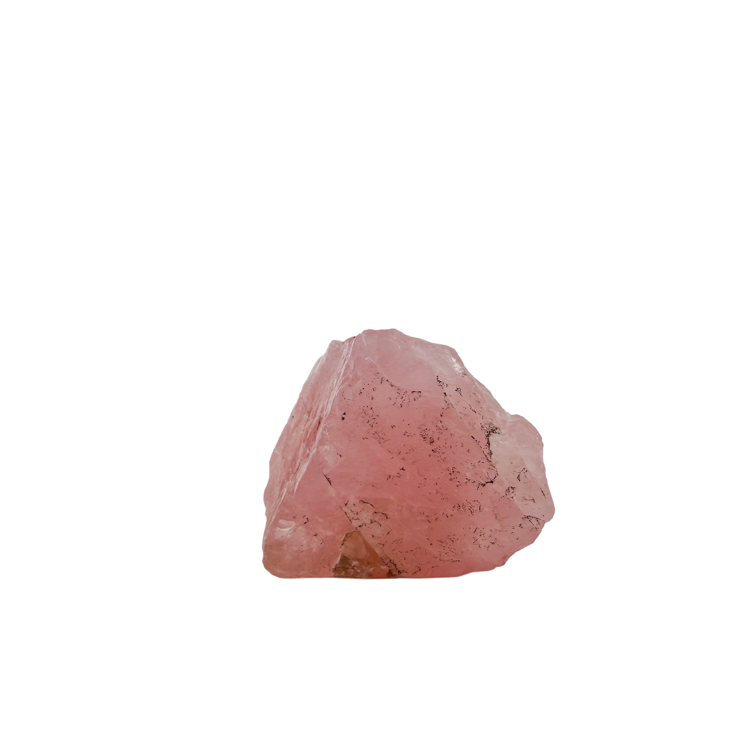Rose Quartz collector specimen from Madagascar, alternate view