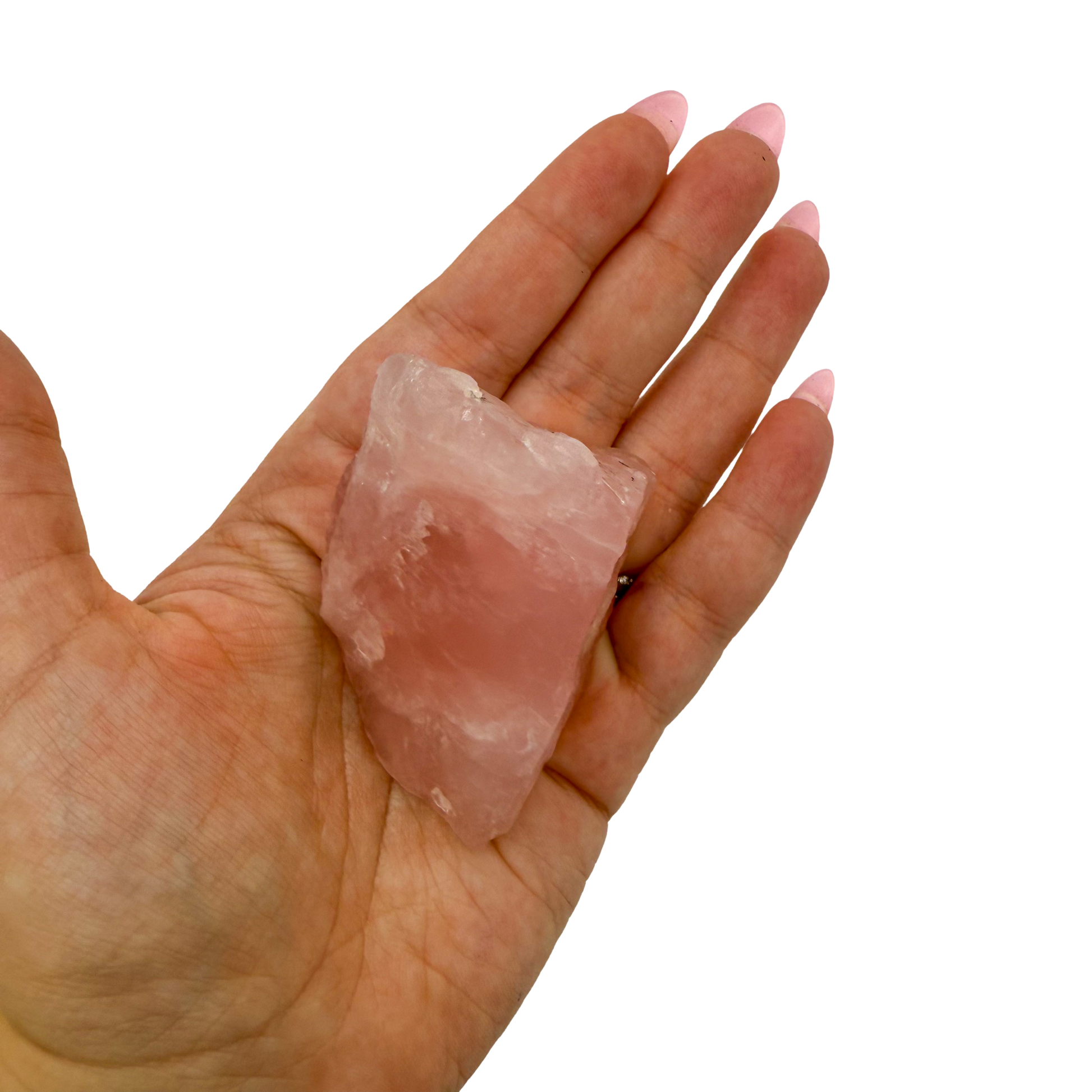 Rose Quartz collector specimen from Madagascar, alternate view