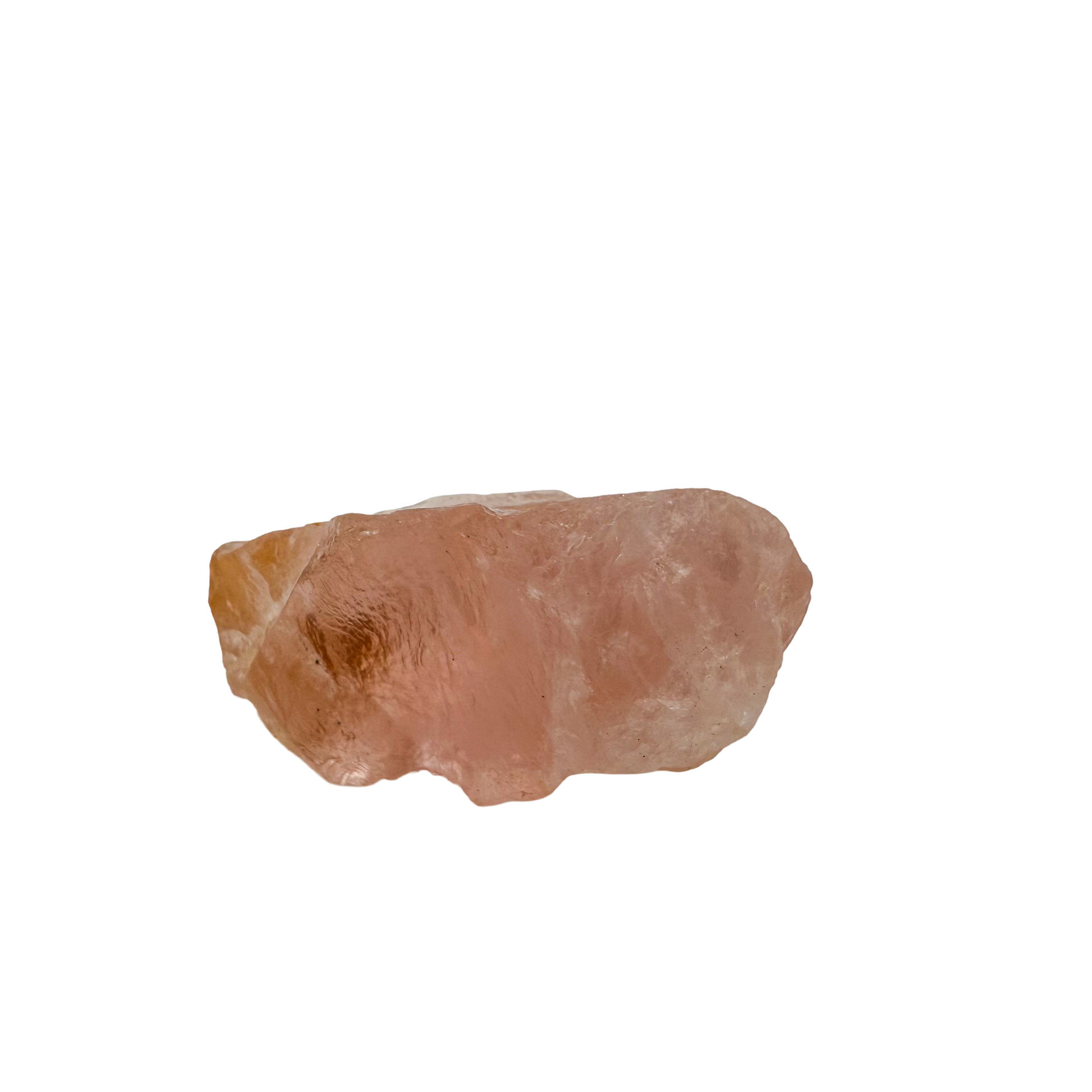 Collector grade Rose Quartz raw crystal specimen from Alaotra-Mangoro, Madagascar, uncut blush pink stone