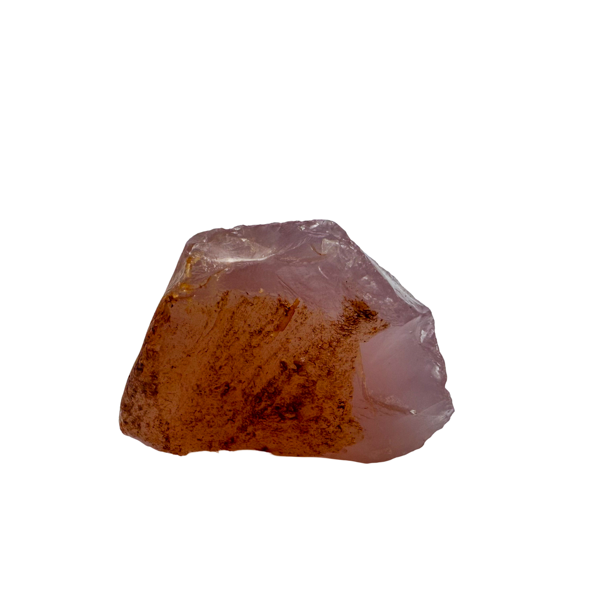 Collector grade Rose Quartz raw crystal specimen from Alaotra-Mangoro, Madagascar, uncut blush pink stone