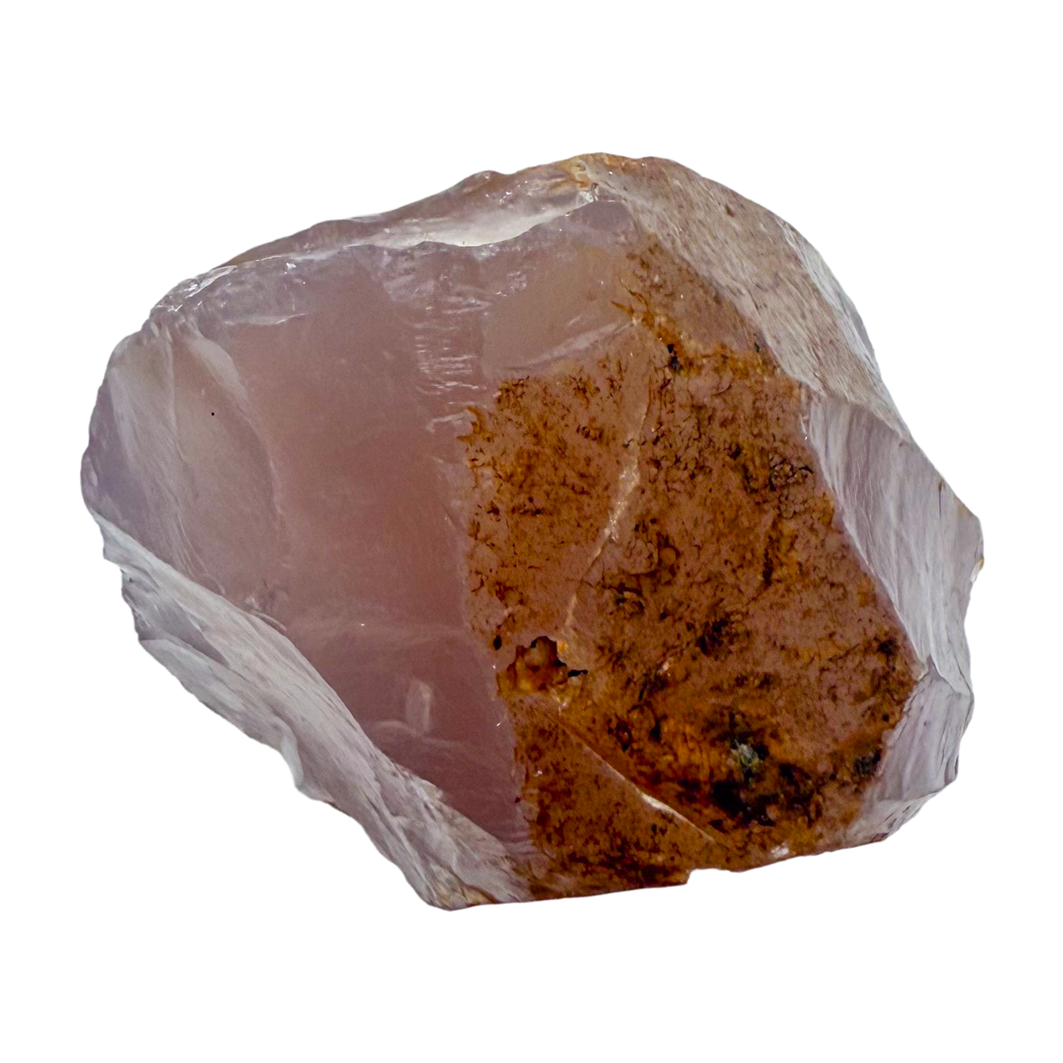 Rose Quartz collector specimen from Madagascar, alternate view