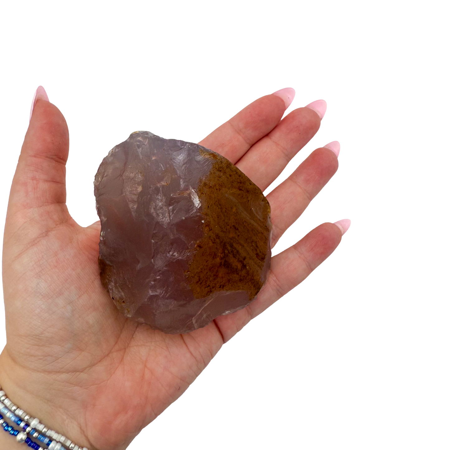 Rose Quartz collector specimen from Madagascar, alternate view