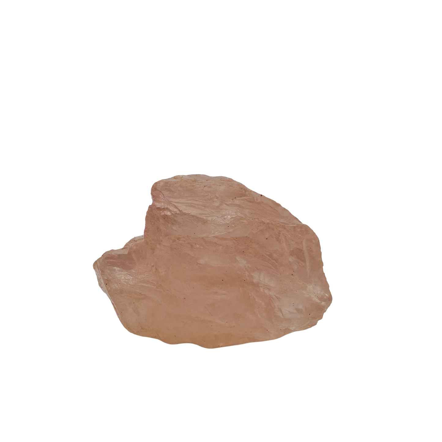 Collector grade Rose Quartz raw crystal specimen from Alaotra-Mangoro, Madagascar, uncut blush pink stone