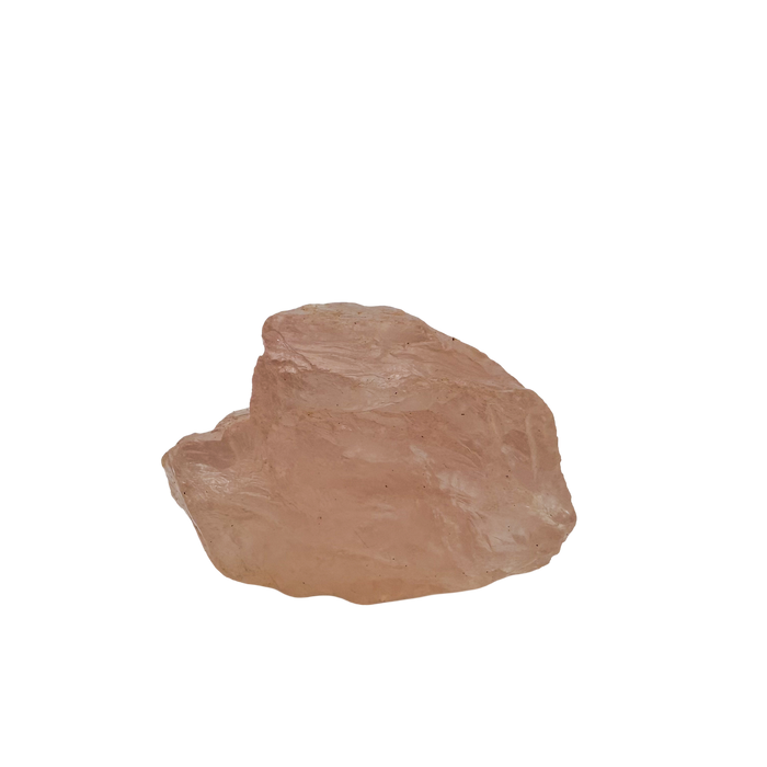 Collector grade Rose Quartz raw crystal specimen from Alaotra-Mangoro, Madagascar, uncut blush pink stone