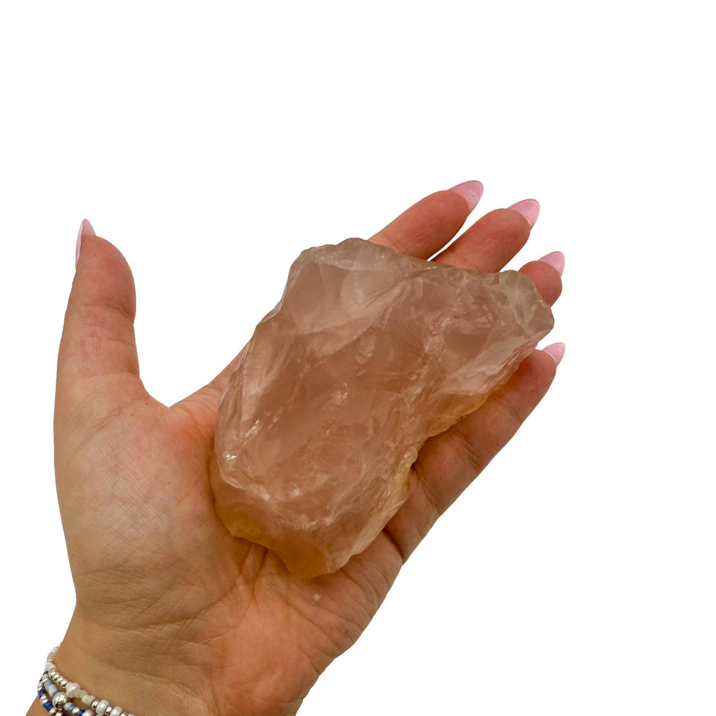 Rose Quartz collector specimen from Madagascar, alternate view