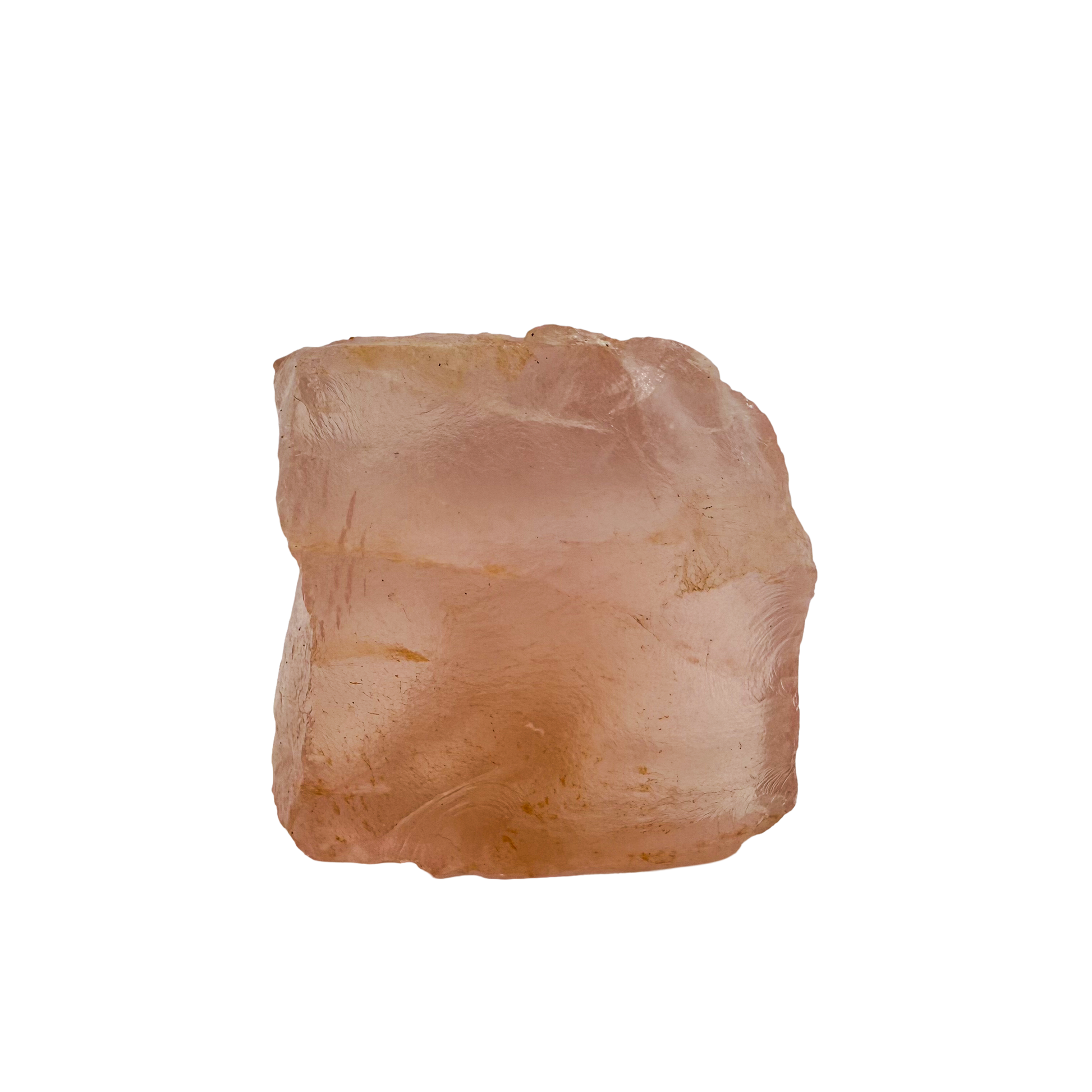 Collector grade Rose Quartz raw crystal specimen from Alaotra-Mangoro, Madagascar, uncut blush pink stone