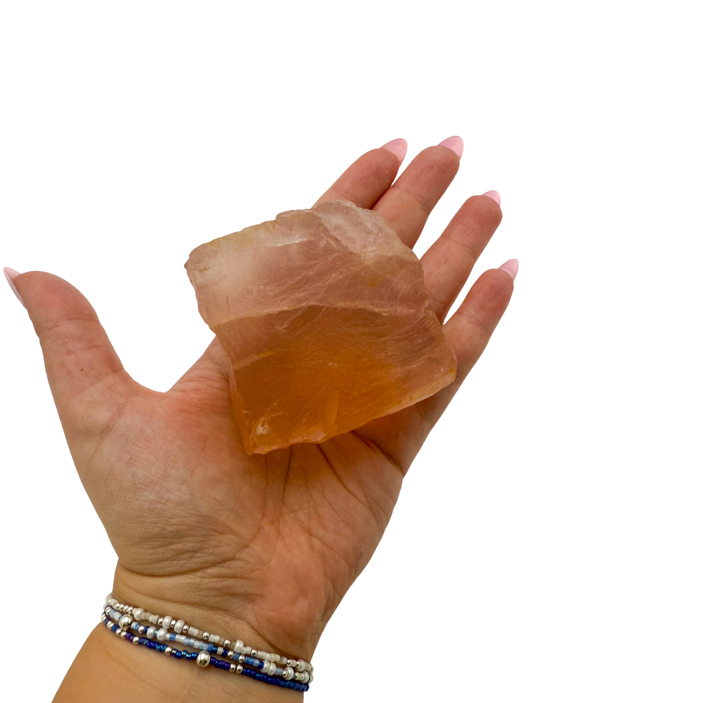 Rose Quartz collector specimen from Madagascar, alternate view