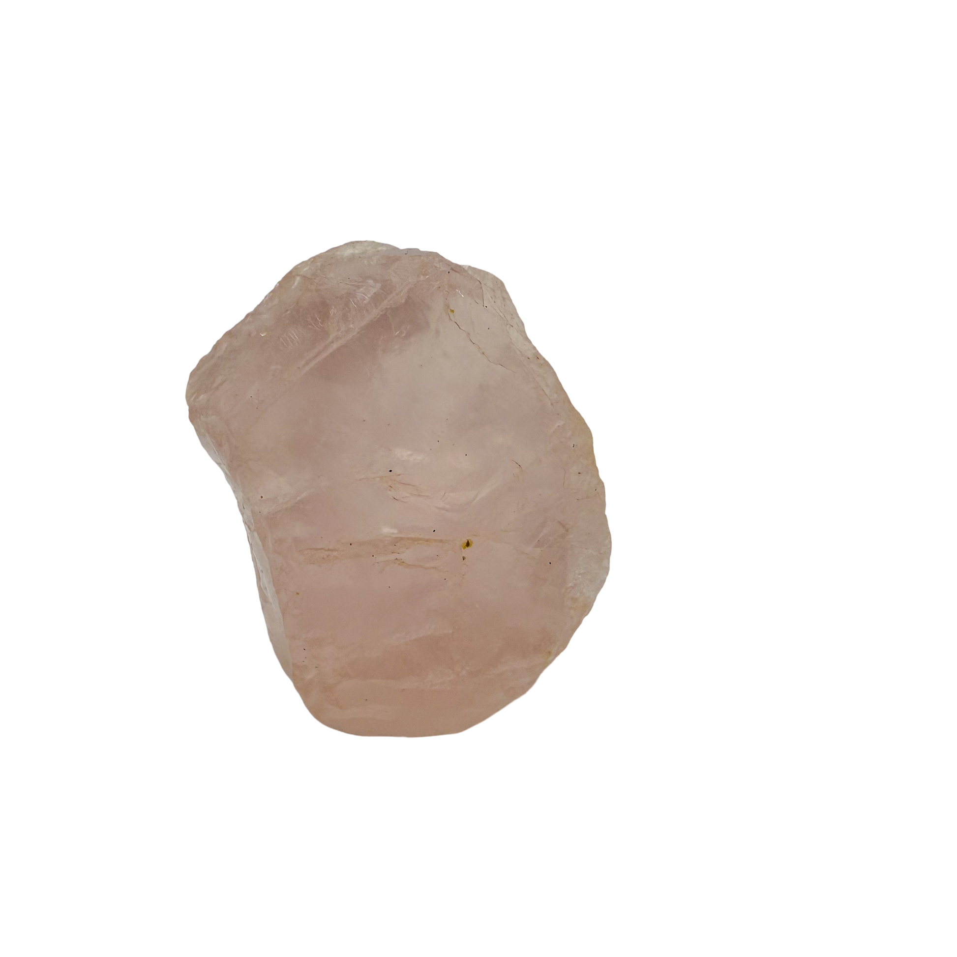 Collector grade Rose Quartz raw crystal specimen from Alaotra-Mangoro, Madagascar, uncut blush pink stone