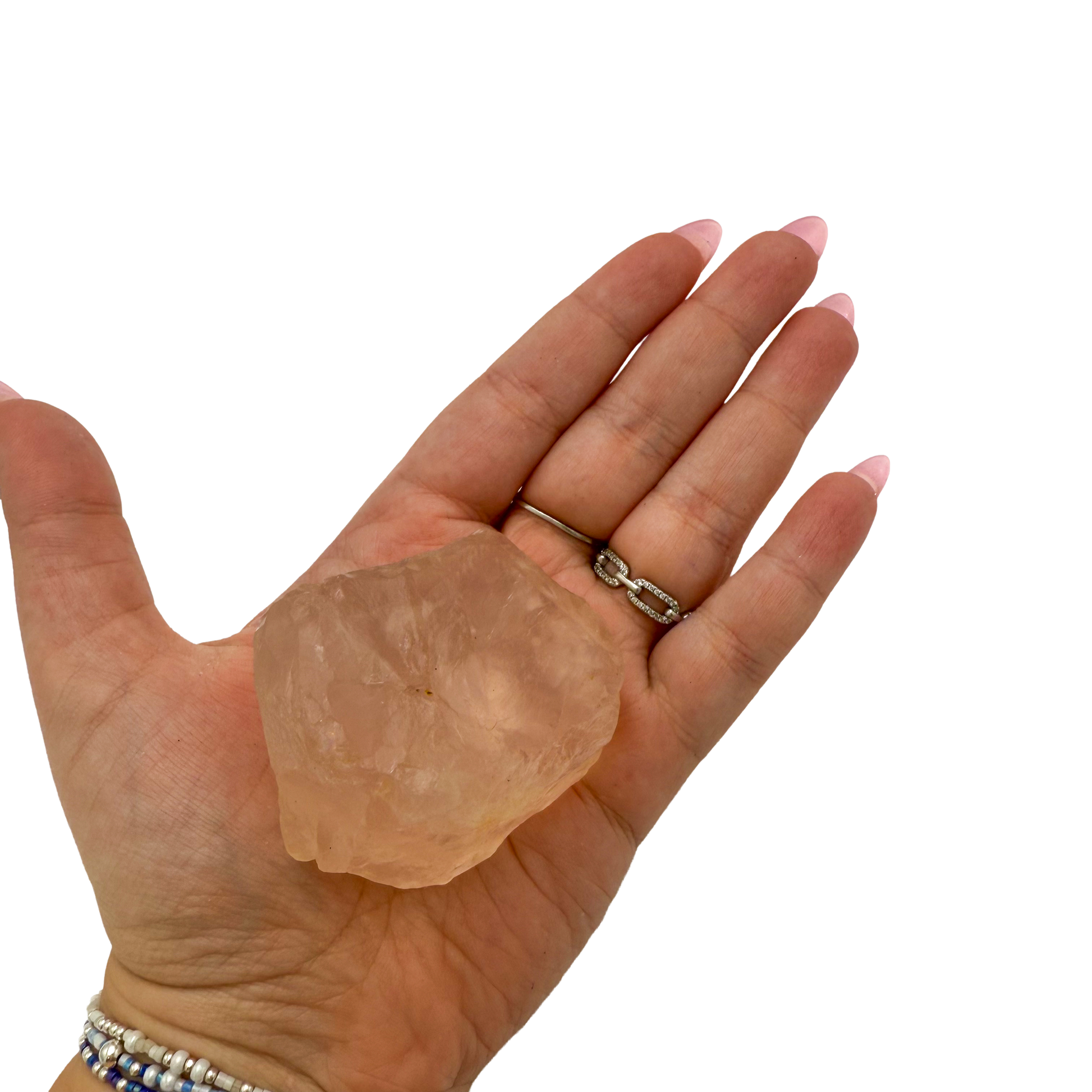 Rose Quartz collector specimen from Madagascar, alternate view