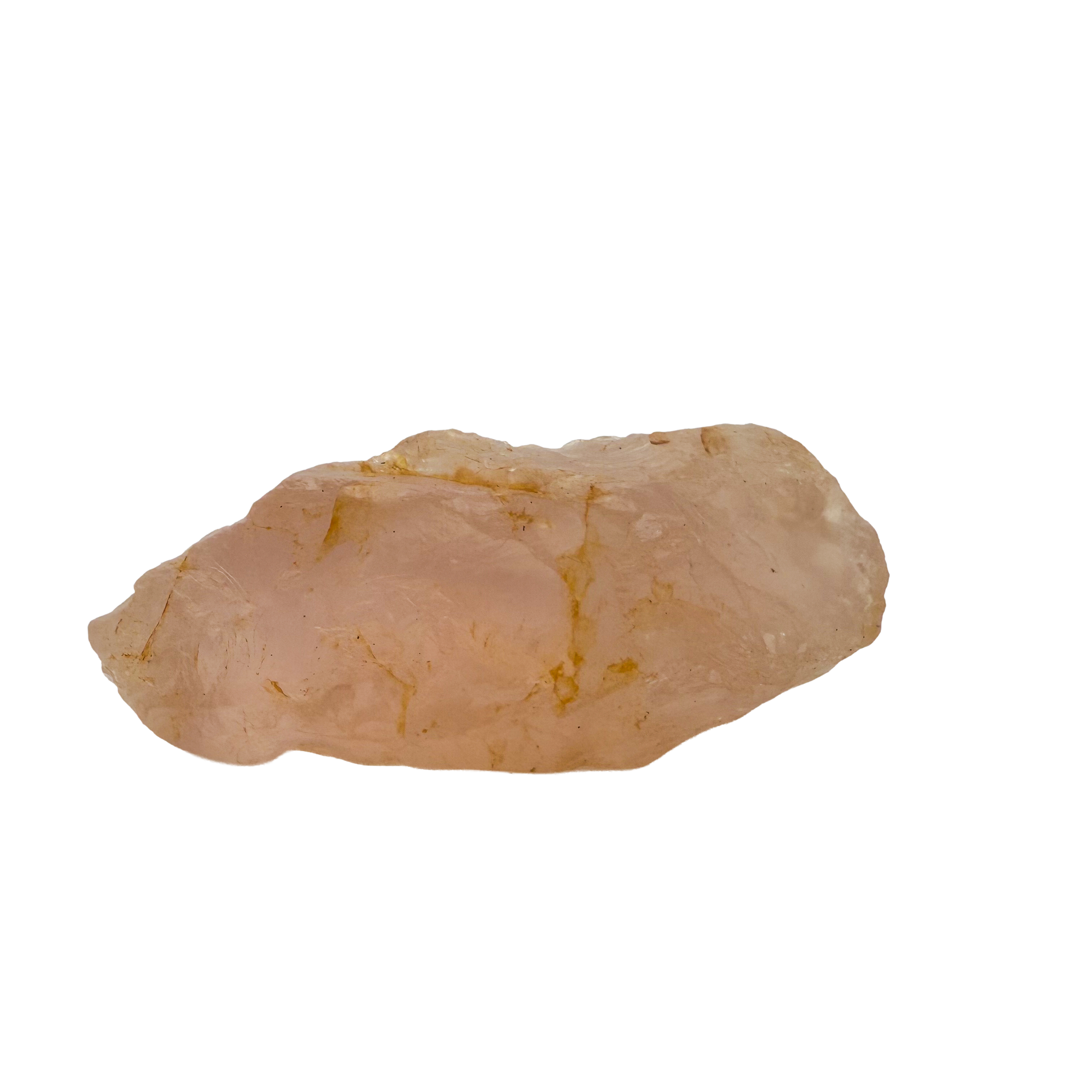 Collector grade Rose Quartz raw crystal specimen from Alaotra-Mangoro, Madagascar, uncut blush pink stone