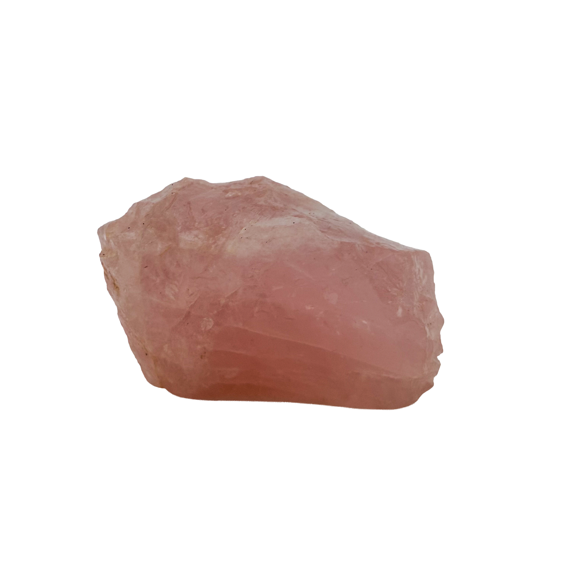 Collector grade Rose Quartz raw crystal specimen from Alaotra-Mangoro, Madagascar, uncut blush pink stone